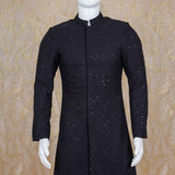 Ehan Black Sherwani Set