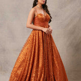 Rust Orange Gown