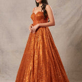 Rust Orange Gown