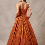 Rust Orange Gown